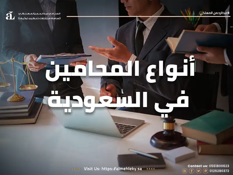 أنواع المحامين في السعودية :