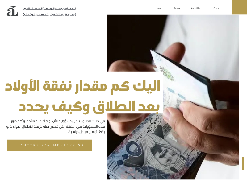 مقدار نفقة الأولاد بعد الطلاق