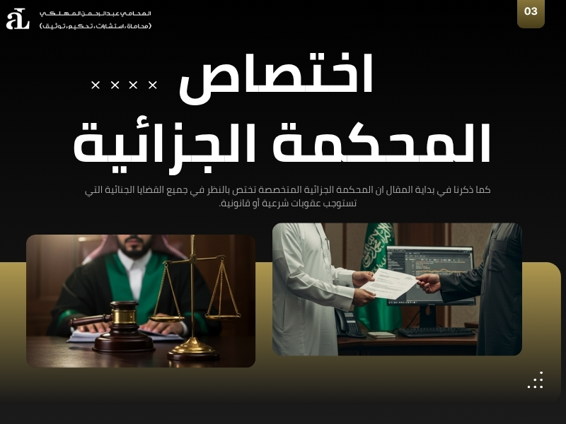 قضايا المحكمة الجزائية