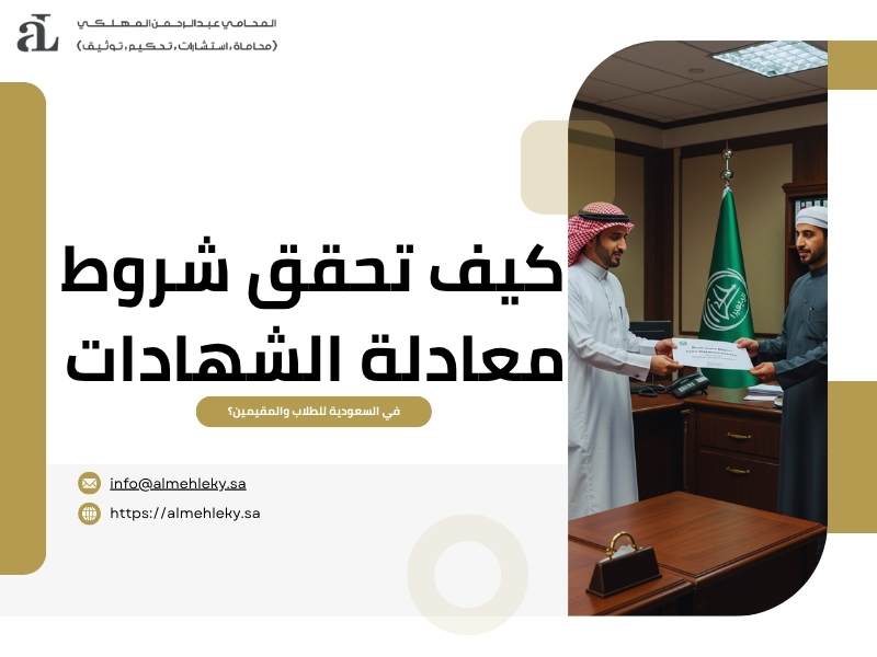 شروط معادلة الشهادات في السعودية