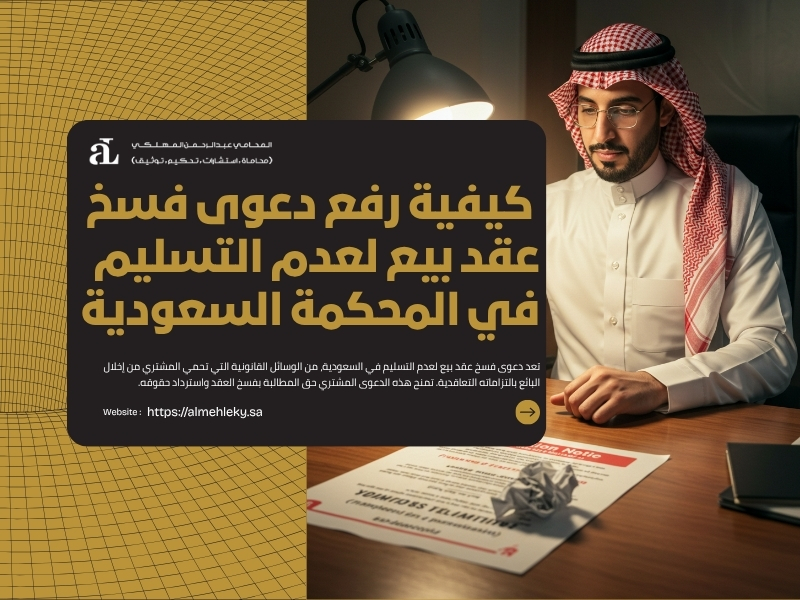 فسخ عقد بيع لعدم التسليم