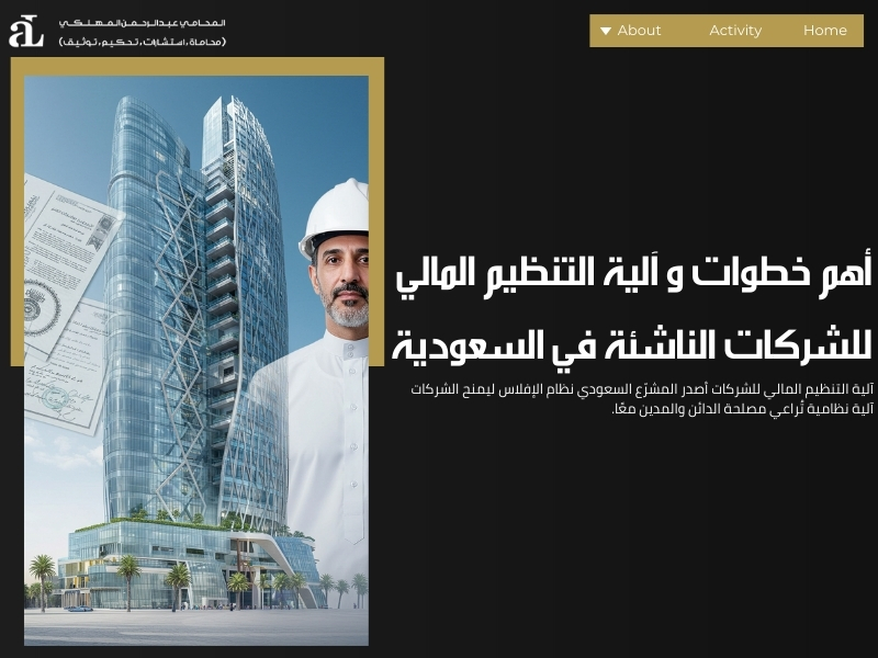 آلية التنظيم المالي للشركات