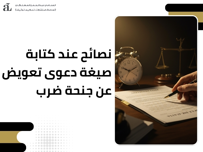 صيغة دعوى تعويض عن جنحة ضرب