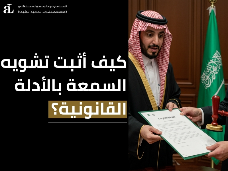 صيغة دعوى تشويه سمعه