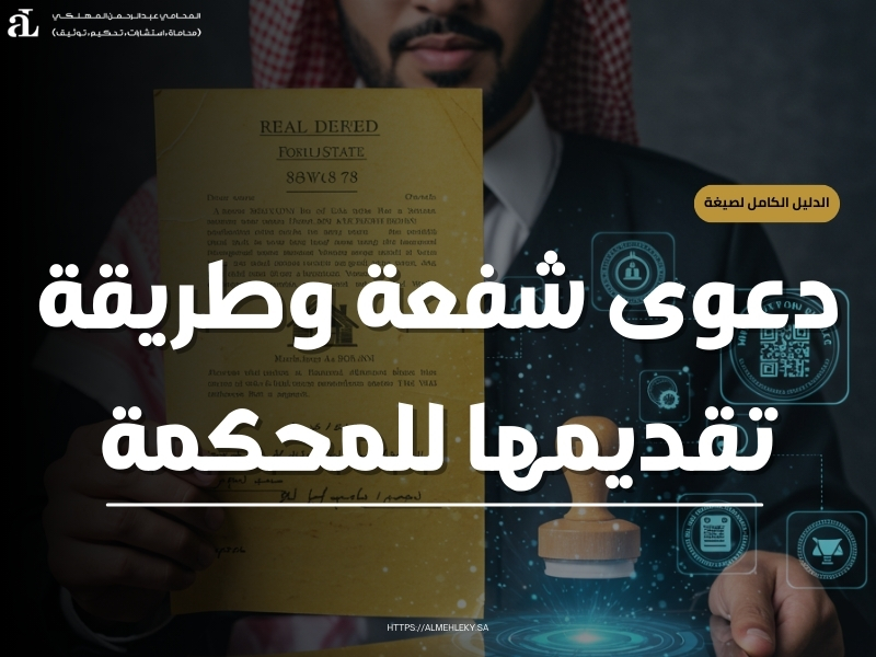 صيغة دعوى شفعة