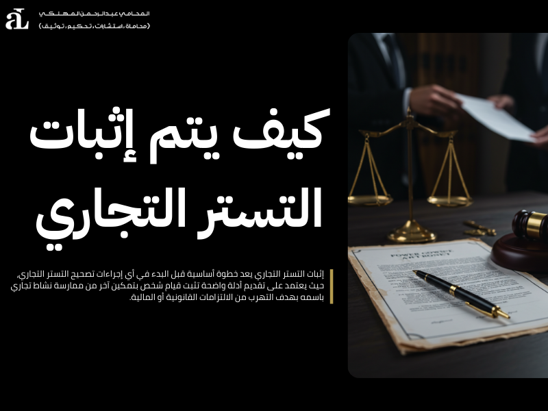 تصحيح التستر التجاري