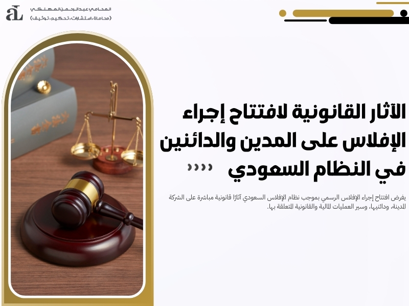 المدد النظامية لإجراءات الإفلاس