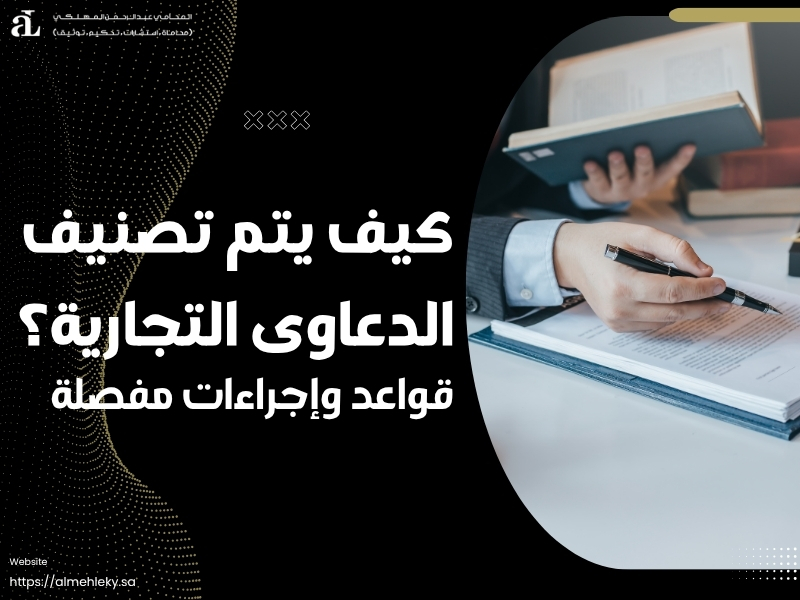 تصنيف الدعاوى التجارية