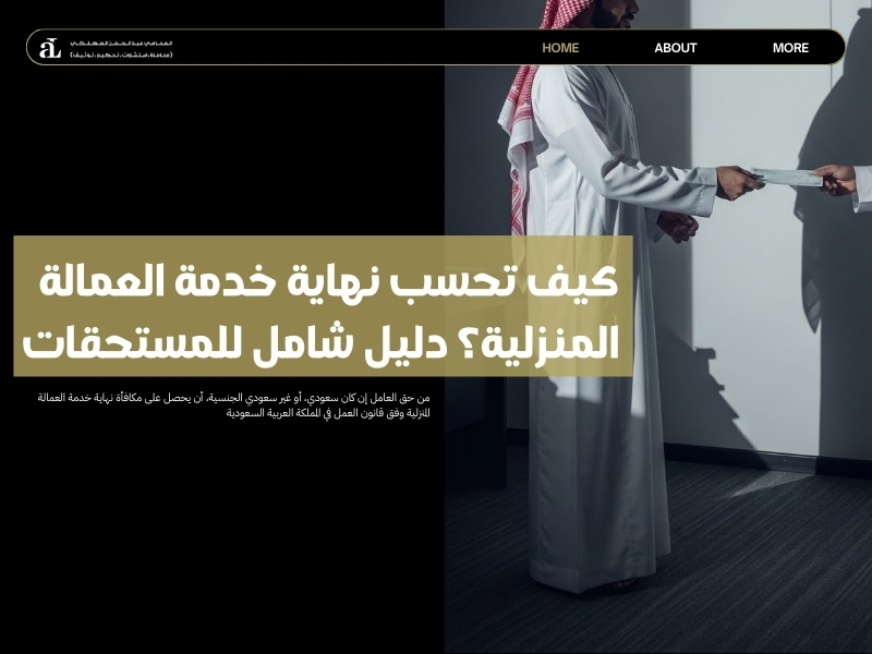 نهاية خدمة العمالة المنزلية