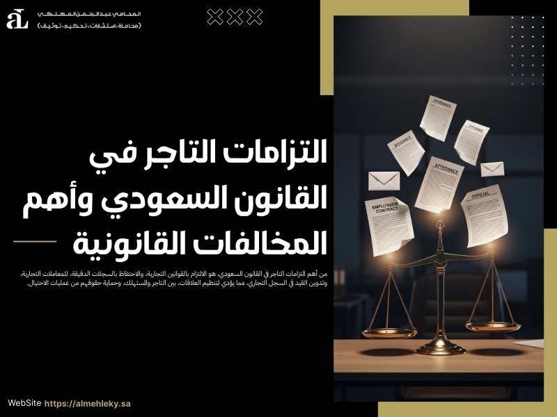 التزامات التاجر في القانون السعودي