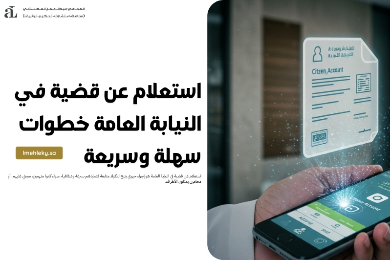 استعلام عن قضية في النيابة العامة