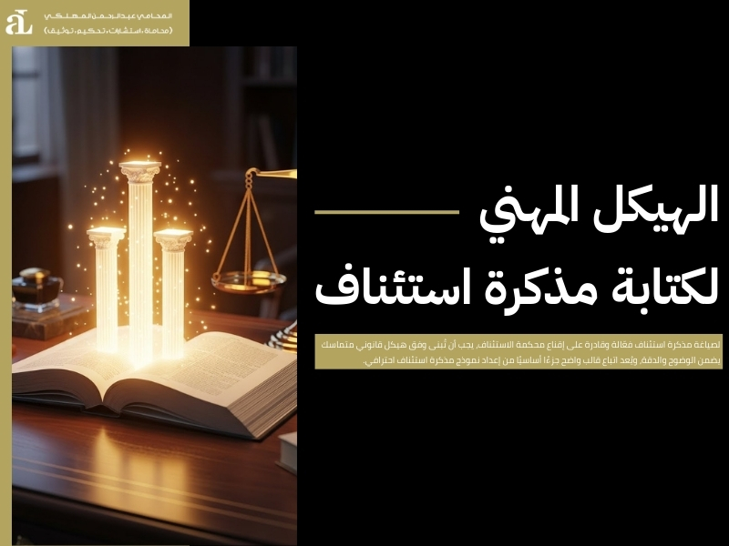 نموذج مذكرة استئناف