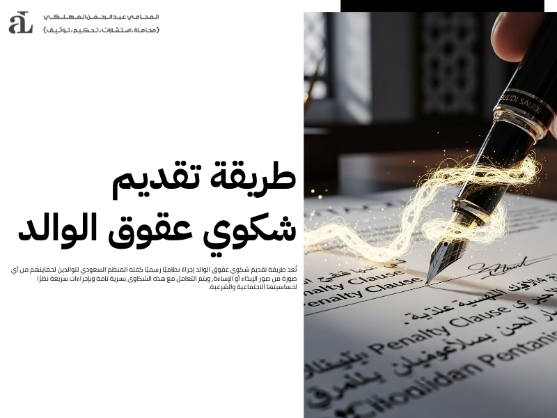 اليك طريقة تقديم شكوي عقوق الوالد في السعودية 2026 2 طريقة تقديم شكوي عقوق الوالد