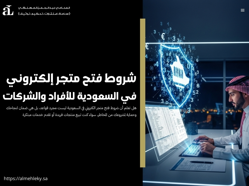 شروط فتح متجر الكتروني في السعودية