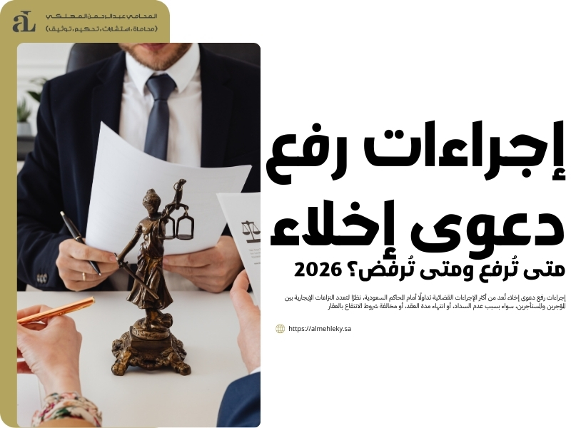 إجراءات رفع دعوى إخلاء