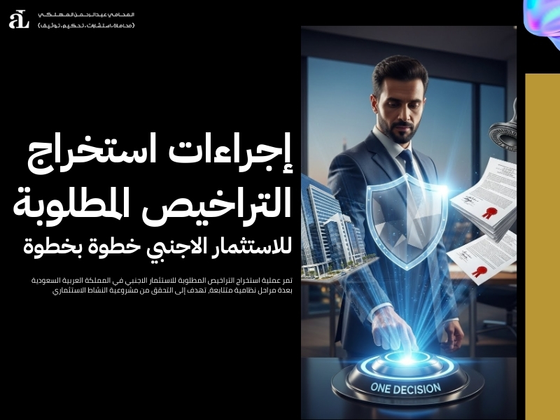 التراخيص المطلوبة للاستثمار الاجنبي