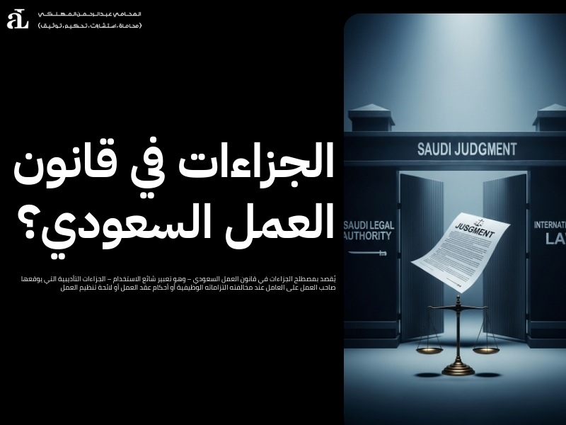 الجزاءات في نظام العمل