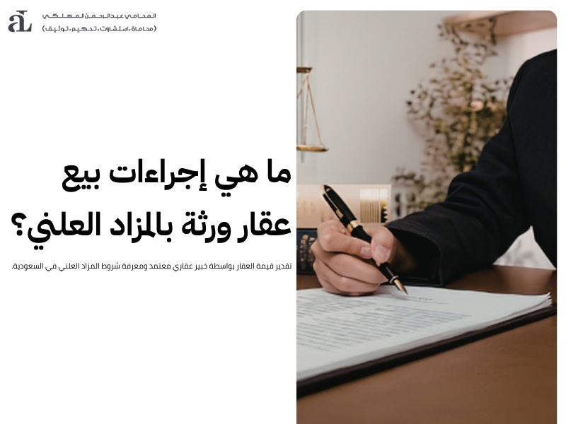 شروط المزاد العلني في السعودية