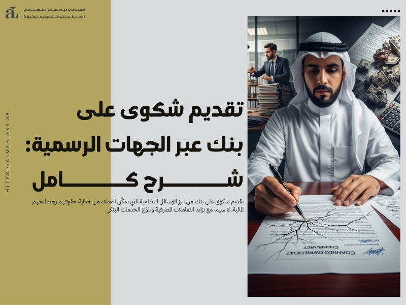 تقديم شكوى على بنك