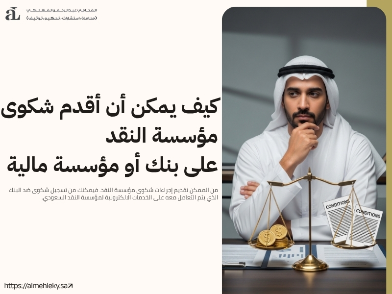 إجراءات شكوى مؤسسة النقد