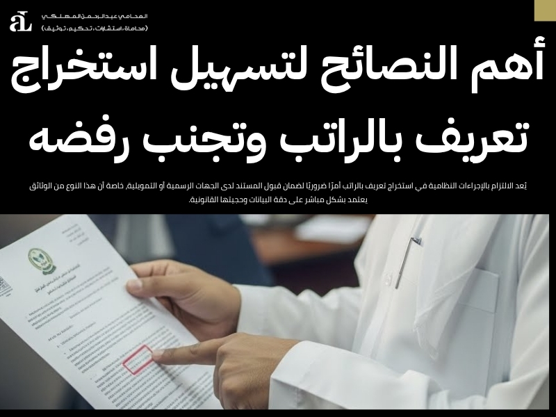 استخراج تعريف بالراتب