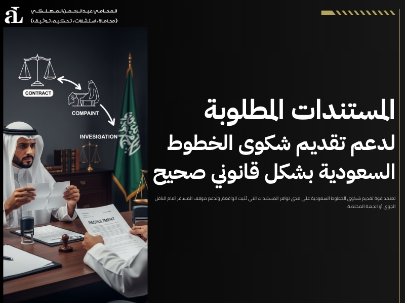 تقديم شكوى الخطوط السعودية