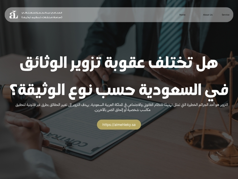 عقوبة تزوير الوثائق في السعودية